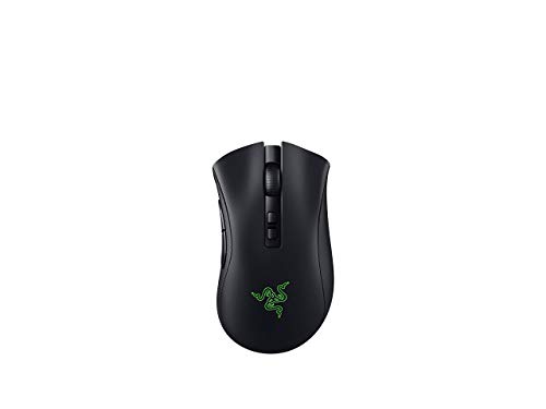 Razer DeathAdder V2 Pro - rato Gaming sem fios ergonómico (interruptores óticos, foco ótico sensor de 20 K, memória integrada, programável) preto