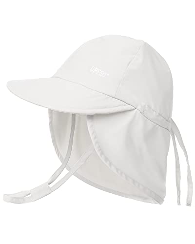 FURTALK Boné de sol para meninos com aba de pescoço UPF 50 boné de praia de verão ajustável para meninos e meninas