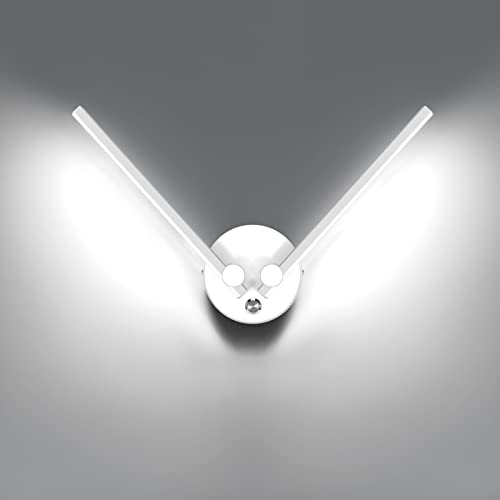 KAWELL 10 W moderno LED luz de parede com interruptor interior apliques de parede LED fatos de banho de parede com braços de candeeiro giratório de 300 ° para quarto sala de estar fundo parede