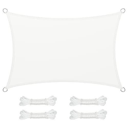 SONGMICS Vela solar, resistente à água, mais que 1000 mm, 93% proteção UV, em poliéster, resistente a rasgos e intempéries, para pátio, acampamento, terraço