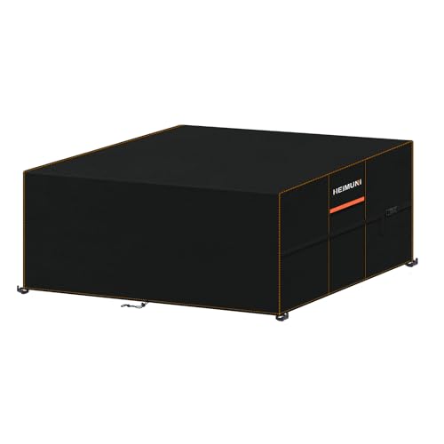 HEIMUNI Capa mesa exterior impermeável, capa de mesa de jardim 420D, tecido Oxford, capa protetora para móveis de jardim, anti-UV, cobertura para móveis para mesa cadeira, móveis, sofá (180 x 130 x 90