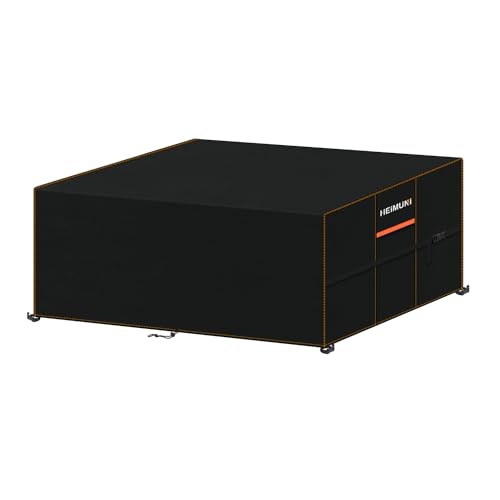 HEIMUNI Capa para móveis de jardim, capa de mesa de jardim retangular, capa para móveis de exterior, impermeável, cobertura de mesa exterior capa protetora mesa exterior resistente ao vento (160 x 100