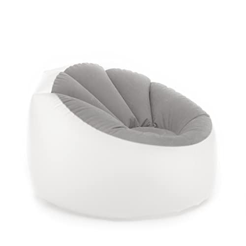 InnovaGoods® Puff insuflável exterior, poltrona com LED multicolorido, resistente à água, inclui adesivo de reparação e controlo remoto, sofá ideal para campismo, piscina, salão.