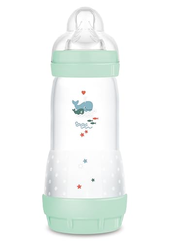 MAM Biberão Easy Start anticólicas com tetina de silicone SkinSoftTM a partir de 4 meses, 320 ml, azul