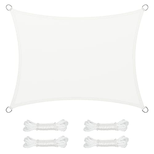 SONGMICS Vela solar, resistente à água, mais que 1000 mm, 93% proteção UV, em poliéster, resistente a rasgos e intempéries, para pátio, acampamento, terraço