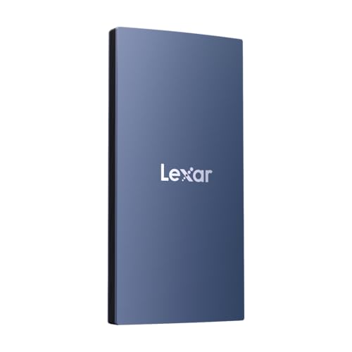 Lexar ES3 SSD externo 1 TB, USB3.2 Gen2 Portable SSD, PSSD até 1050 MB/s de leitura, 1000 MB/s de escrita, disco SSD externo compatível com iPhone Série 15/Mac/PS5/XBOX (azul)