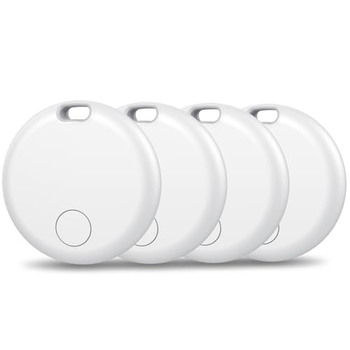 Air Tag Smart Tracker, localizador de objetos Bluetooth, compatível com pesquisar Apple (apenas iOS), uso de 365 dias, localizador de chaves, carteiras, bagagens, baterias de substituição, 4 pacotes