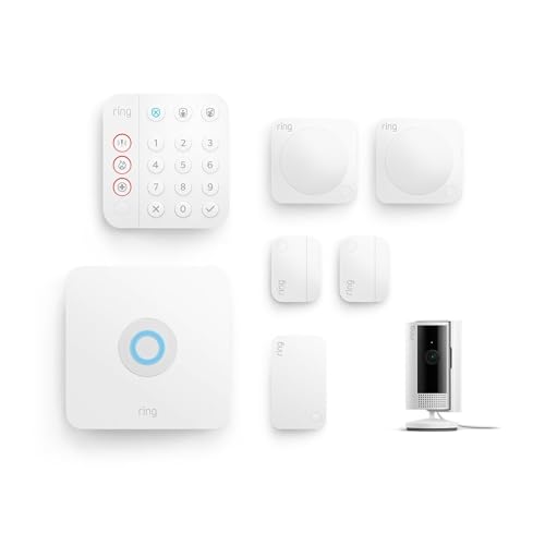 Kit de Ring Alarm M + Cámara interior (Indoor Camera 2ª gen) con Suscripción a Ring Home (a la venta por separado)