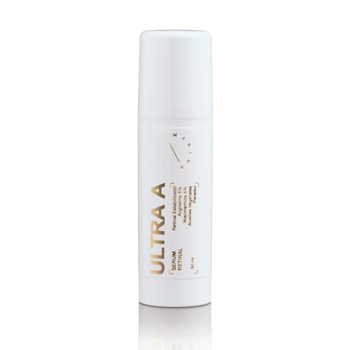 Santamarina Cosmetics Serum Facial Retinol ULTRA A, creme de noite face e pescoço, anti-rugas, minimiza as imperfeições e hidrata, niacinamida, Retinaldeído, Argireline, 30 ml
