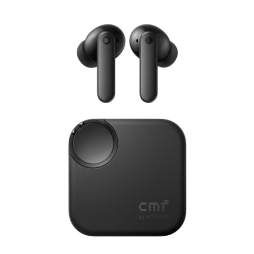 CMF by Nothing Buds 2 Auriculares sem fios com ANC híbrido de 48 dB, 55 horas de bateria, Driver PMI de 11 mm, 6 microfones HD e áudio espacial, resistente à água e pó IP55, cinzento escuro