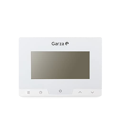 Garza 400616 Termóstato digital para caldeira e aquecimento. Cronotermostato Controlador de temperatura táctil, branco