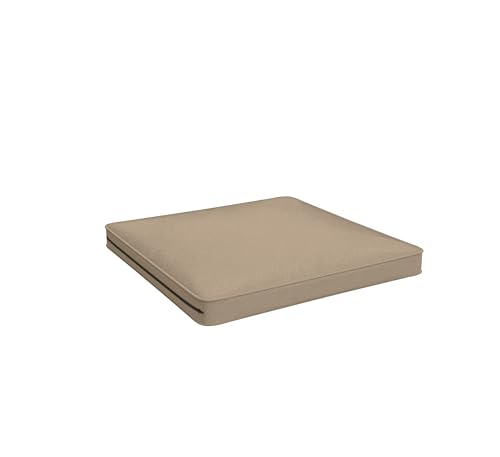 POKAR Almofadas Lounge exterior almofada assento móveis vime, jardim almofada para cadeira capas 40 x 40 x 5 cm, bege