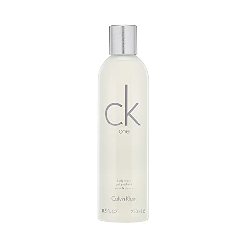CALVIN KLEIN CK ONE Gel de duche unissexo | com fragrância fresca de notas de chá verde, com rosa e violeta | 250 ml