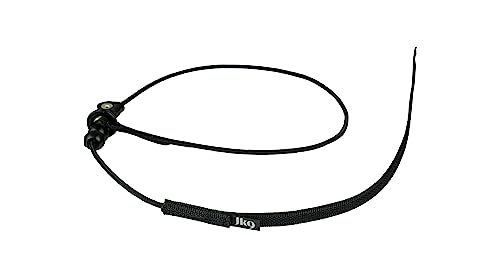 Correia de contacto com parada, tamanho: 6 mm x 1,1 m, preto