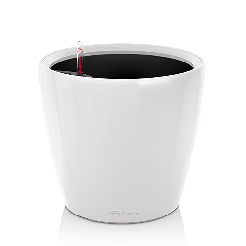 Lechuza 16020 - Vaso clássico premium 21 LS kit completo, cor branca (21 x 20)