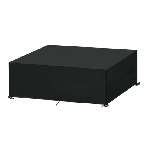SanGlory Capas para móveis de jardim impermeável capa mesa jardim retangular cobertura protetora móveis jardim anti-UV capa sofá jardim exterior cobertura de mesa, 240 x 120 x 75 cm