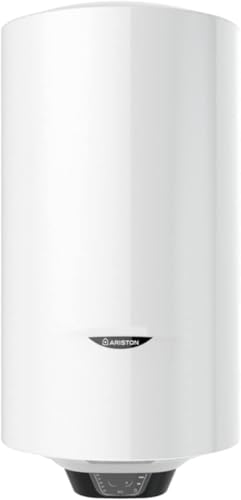 Ariston Pro1 Eco Slim - Garrafa térmica elétrica 65 litros baixo consumo vertical, aquecedor de água elétrico com função ECO 37, 3 x 35, 3 x 98,1 cm, fabricado para instalação em Espanha, eficiência B