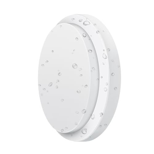 ANWIO 13 W Aplique de parede exterior LED impermeável redonda, IP54 LED teto de branco neutro 4000 K com 980 lm, candeeiros de teto para casa de banho cozinha corredor garagem ou oficina, Ø 190 * 48