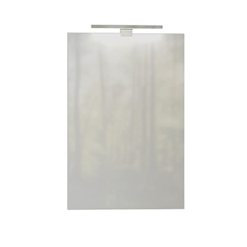 Baikal Espelho de casa de banho, várias formas e medidas disponíveis. Opção com e sem LED. Estilos que se adaptam à casa de banho ou a qualquer divisão de casa. 50 x 75 cm, espelho com aplique LED,