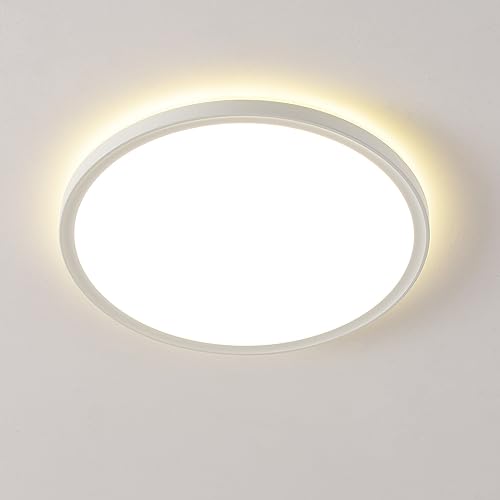 ANWIO Candeeiro de teto LED de 18 W, padrão LED impermeável de 1600 lúmens, IP65 com cor branca neutra 4000 K, não regulável