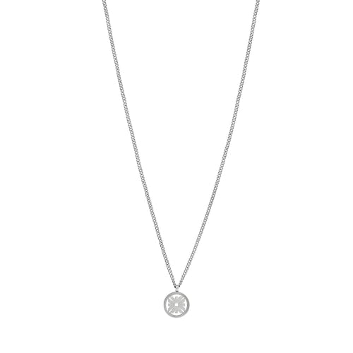 EMPORIO ARMANI Collar colgante para hombre en acero inoxidable con cierre de langosta