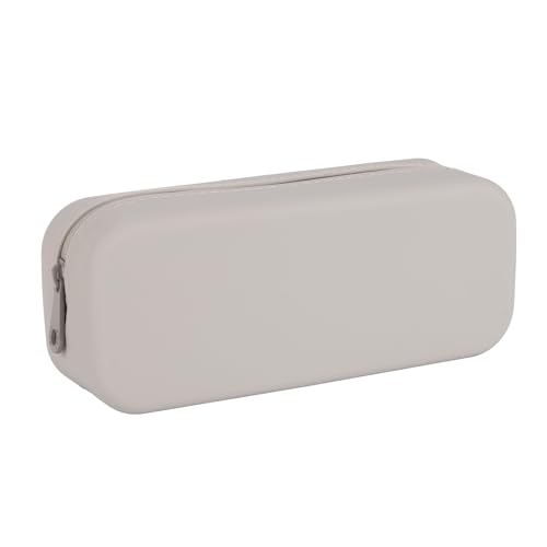 APLI 19783 - Estojo multiusos de silicone UpNorth Collection, cinzento, estojo escolar de 185 x 75 x 55 mm