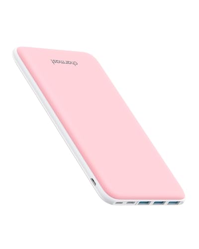 Charmast Bateria externa 26800 mAh Power Bank carregamento rápido ultra compacto bateria carregador portátil USB C com 3 entradas e 4 saídas compatível com iPhone Samsung iPad