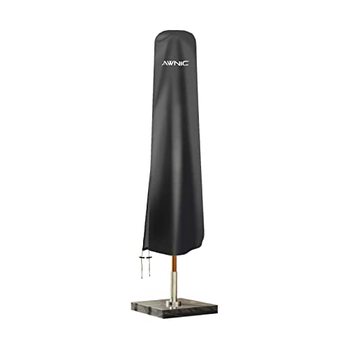 AWNIC Capa guarda-sol capa guarda-sol jardim de Ø 3 m 420D Oxford resistente ao desgaste