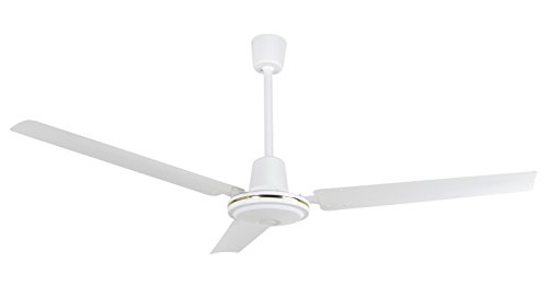 Orbegozo CF 86140 Ventoinha de teto, diâmetro 140 cm, 70 W, 5 velocidadescomando de parede, 3 pás metálicas, cor branca