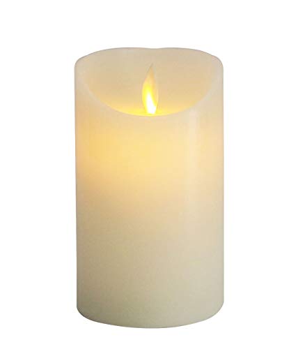 furein Velas LED de cera automática, cor natural, decoração de casa, restaurante, escritório, escritório, ambiente romântico e quente, sem chama real, seguro (13 x 7 cm)