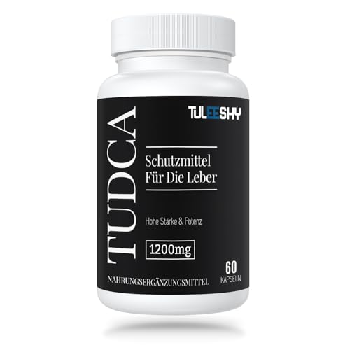 TUDCA Cápsulas - um suplemento de sais biliares para o fígado, 1200 mg por porção, 60 cápsulas, sem glúten e sem OGM (embalagem de 1)
