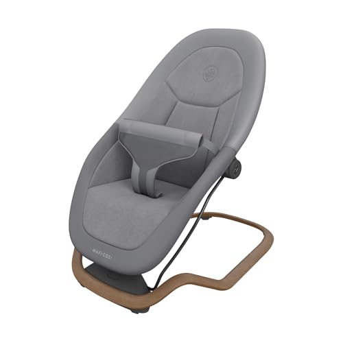 Maxi-Cosi Dove, rede de bebé, 0-3 anos, 0-15 kg, rede de bebé leve, dobrável, portátil, equilíbrio natural, 3 posições de reclinação, tecidos ecológicos 100% reciclados, Elegance Graphite