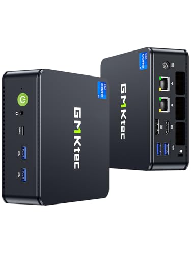 GMKtec Mini PC, K7 Plus 13 geração Intel Core i7-13620H (10C/16T, até 4,9 GHz), 32 GB RAM DDR5 (16 GB*2)/1TB PCIe SSD Mini computador de secretária, i226 V Dual LAN/USB-C. /USB4.00 /8K UHD/WiFi 6