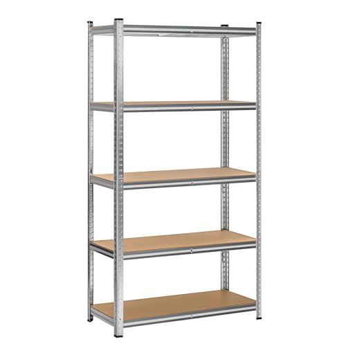 T-LoVendo TC90X45 Estante metálica galvanizada de 5 prateleiras, 180 x 90 x 40 cm