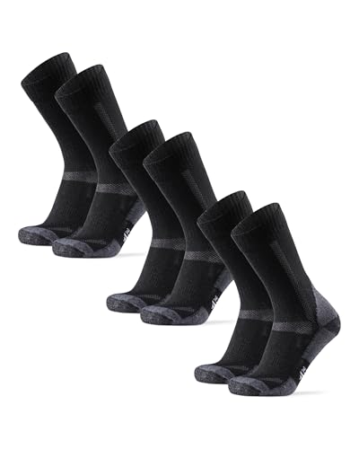 DANISH ENDURANCE Meias anti-bolhas caminhadas de lã Merino, unissexo, 3 pacotes - meias de caminhada para homem e mulher, Trekking