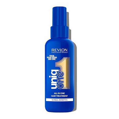 REVLON PROFESSIONAL UniqOne Edição limitada, protetor térmico para cabelo, hidratação profunda do cabelo, tratamento em spray sem enxaguar, desembaraçador cabelo mulher - fragrância baunilha e jasmim