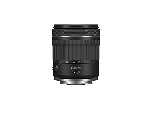 Canon Alvo RF 15-30 mm F4,5-6,3 IS STM, lente zoom ultra grande angular série L, para viagens e arquitetura, leve, motor STM, estabilizador ótico de 5,5 passos, compatível com sistema EOS R, preto