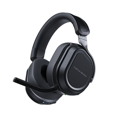 Turtle Beach Stealth 700 Playstation preto auriculares de jogo sem fios com bateria 80h, altifalantes de 60 mm, transmissores duplos e Bluetooth para PS5, PS4, PC e telemóveis