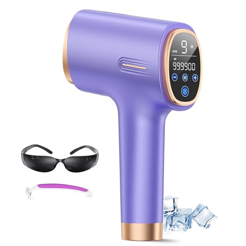 600-1200NM Depiladora a laser com função de refrigeração, 21 J máquina de lavar luz de pulso com modelo HR/RA/SC, 9 níveis de energia, 999900 Flashes, ecrã táctil LCD para Bikini, Axilas, rosto, Cuuu