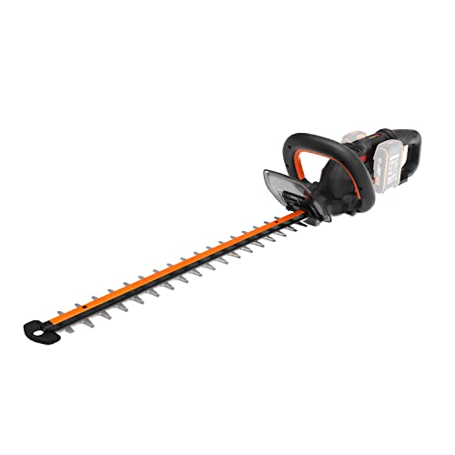 WORX Corta-sebes profissional WG286E.9 Nitro 40 V - corte preciso mesmo em ângulos difíceis, motor sem escovas - comprimento de corte 58 cm, distância entre dentes, 27 mm, sem bateria ou carregador