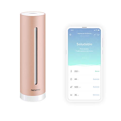 Netatmo NHC-EC Controlo da qualidade do ambiente da sua casa, ar interior, temperatura, humidade, som e CO2