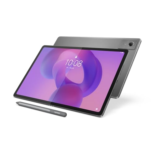 Lenovo Idea Tab Plus, Tablet de 12,1" 2,5 K (MediaTek Dimensity 6400, 12 GB RAM, 256 GB UFS 2,2, 90 Hz, 4 altifalantes, ranhura microSD, Wi-Fi 5, Bluetooth 5.2, Android 15) Cor da lua g-g-g. Rei