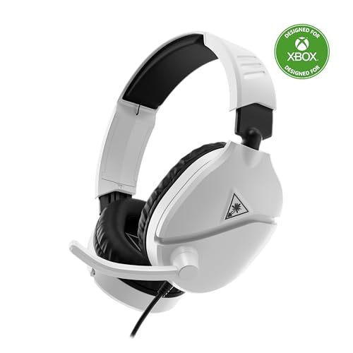 Turtle Beach Recon 70 Consola Blanca Xbox Auriculares Multiplataforma para Juegos for Xbox Series X|S, Xbox One, PS5, PS4, Nintendo Switch, PC and Mobile