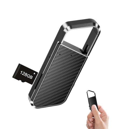 NekSide Gravador de voz digital de 64 GB com ativação por voz, gravação HD com filtro de ruído, 850 h, USB-C, MP3, ideal para conferências, reuniões e entrevistas