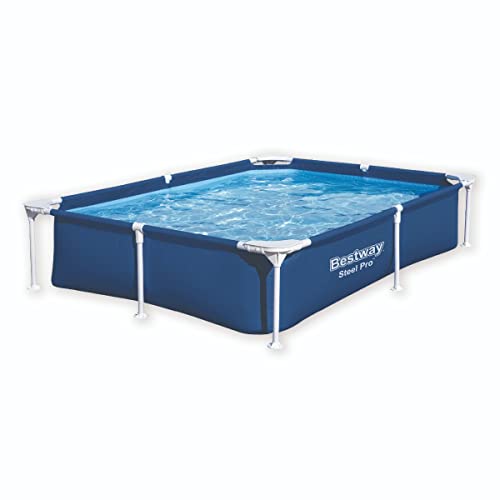 BESTWAY Piscina removível tubular infantil Steel Pro 221 x 150 x 43 cm azul