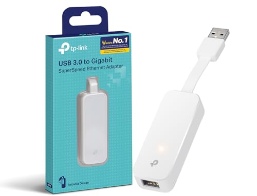 TP-Link Adaptador UE300 - USB 3.0 A Gigabit Ethernet 10/100/1000, PC ou portáteis, branco