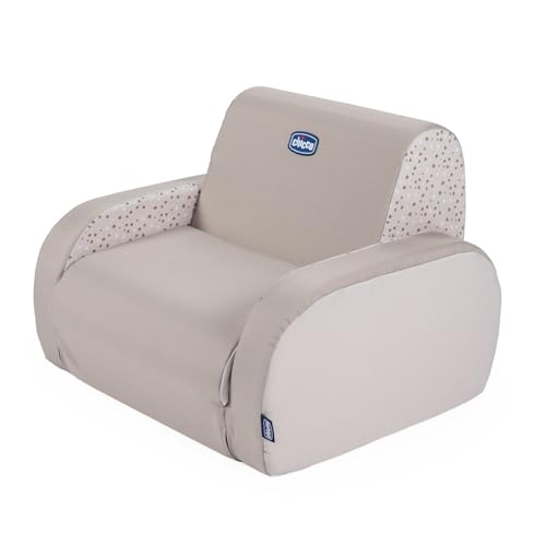Chicco Cadeira infantil Twist descapotável em espreguiçadeira e sofá, cadeira infantil com 3 configurações, confortável e leve, converta-se em 1 gesto, para crianças de 12 meses