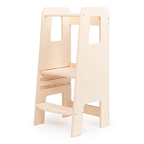 Ully by moblì® | a primeira torre de observação infantil de madeira natural | fabricada em Itália de acordo com os princípios Montessori | Desenhado por educadores experientes, Torre Montessori com