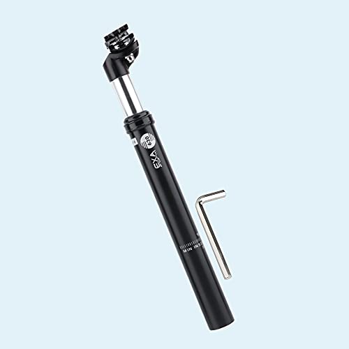 Newgoal Tubo de assento com amortecedor de mola, diâmetro 27,2/30,9 ou 31,6 mm/tubo de assento de alumínio do amortecedor, comprimento 350 mm/amortecedor de bicicleta