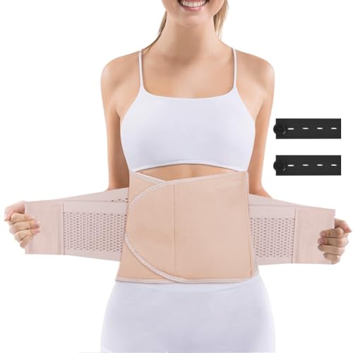 ACWOO Faja Postparto, Faja Abdominal Postparto, Faja de Recuperación Postparto con Correas Doble Ajuste, Faja Lumbar para Mujer, Moldeador de Cintura, Envoltura para el Sudor de Barriga